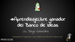 AprendizajeLibre ganador del Banco de Ideas