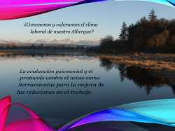 &iquest;Conocemos el clima laboral de nuestro albergue? (Jos&eacute;