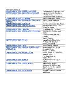 DEPARTAMENTO DE ARTES PL&Aacute;STICAS Villasevil Mata