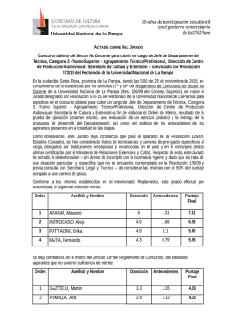 ANANIA, Mariano INTROCASO, Alejo PATTACINI, Erika MATA