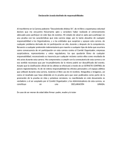 Deslinde de Responsabilidades