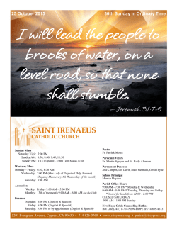 I will lead the people to brooks of water, on a level road, so that none