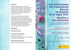 Las Infecciones de Transmisi&oacute;n Sexual en Espa&ntilde;a en el siglo XXI: