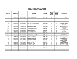 PROYECTO LOS RECUERDOS JUAN VI&Ntilde;AS LISTA DE