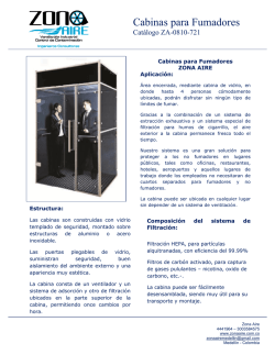 CATALOGO ZA-0810-721 CABINAS PARA FUMADORES