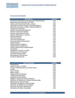 Ver Plan de Estudios - Universidad Insurgentes