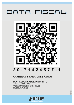 30-71424577-1 carreras y maratones &ntilde;andu iva responsable inscripto