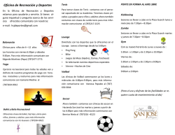Recreaci&oacute;n y Deporte