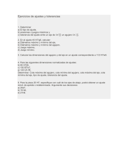 Ejercicios de ajustes y tolerancias