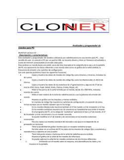 Analizador y programador de mandos para PC MultiTech version