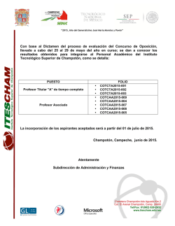 Resultados para concurso de oposici&oacute;n de profesores titulares