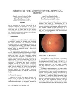 deteccion de f&oacute;vea y disco optico para retinopat&iacute;a