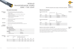 RODILLO TRANSPORTADOR LIGERO SERIE 1700 LIGHT