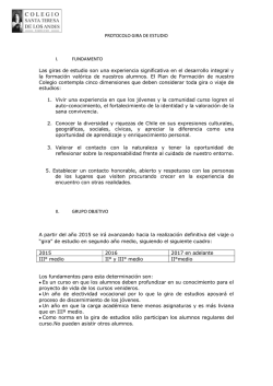 Protocolo Gira de Estudios