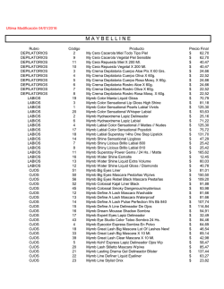 Lista de Precios Maybelline