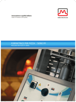 FORMATRICE PER PIZZA SERIE PF