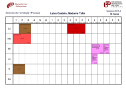 Leiva Castelo, Madame Talia 14 horas