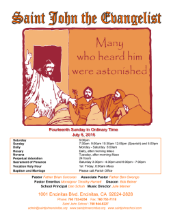 7-5-2015 - Saint John the Evangelist Catholic Church