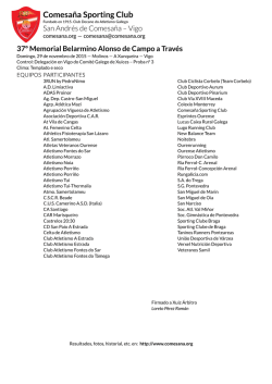 37&ordm; Memorial Belarmino Alonso de Campo a Trav&eacute;s