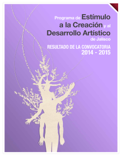 Publicaci&oacute;n de resultado de la convocatoria 2014-2015