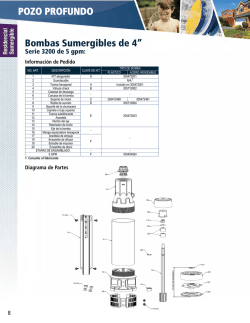 Bombas Sumergibles de 4&rdquo; POZO PROFUNDO