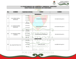 h. ayuntamiento de camerino z. mendoza, veracruz directorio del