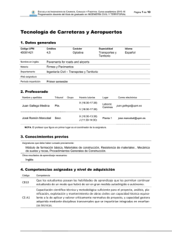 Tecnolog&iacute;a de Carreteras y Aeropuertos