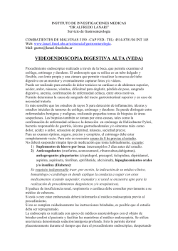 videoendoscopia digestiva alta (veda)