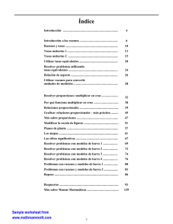 Mamut Matem&aacute;ticas Razones, proporciones, y la resolucion de