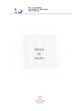 MEN&Uacute;S DE GRUPO