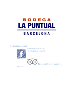 Bodegalapuntual @bodegalapuntual #bodegalapuntual Tu opini&oacute;n