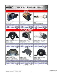 Catalogo Soportes de Motor y Caja