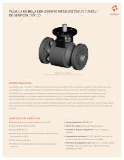 V&aacute;lvula de Asiento Metal