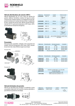 V&aacute;lvula distribuidora de asiento (WH1) - Hilma