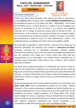 Diapositiva 1 - Distrito 4281