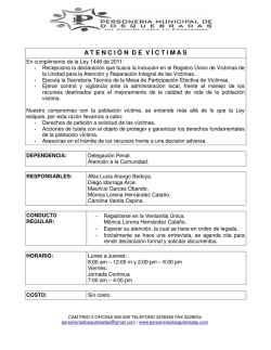 ATENCION DE VICTIMAS