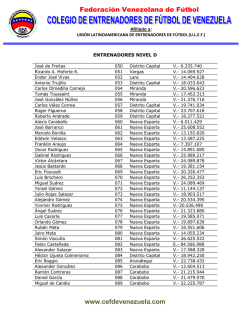 www.cefdevenezuela.com Federaci&oacute;n Venezolana de F&uacute;tbol