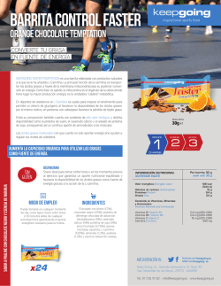 BARRITA CONTROL FASTER TEMPTATION Orange