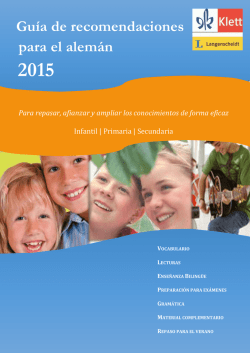 Gu&iacute;a de recomendaciones para el alem&aacute;n