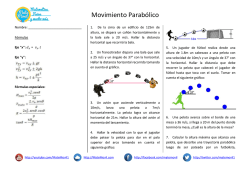 Movimiento Parab&oacute;lico Problemas Propuestos PDF