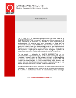 TORRE EMPRESARIAL T7-T8 - Construcciones Planificadas