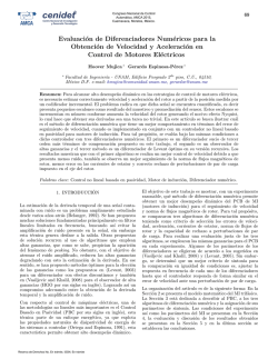 Evaluacion de Diferenciadores Numericos para la Obtencion de