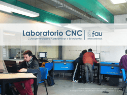 Gu&iacute;a general laboratorio CNC