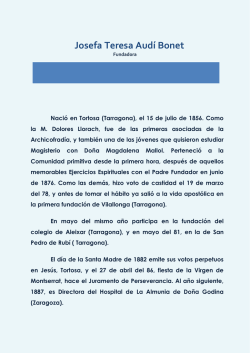 Josefa Teresa Aud&iacute; - Compa&ntilde;&iacute;a de Santa Teresa de Jes&uacute;s