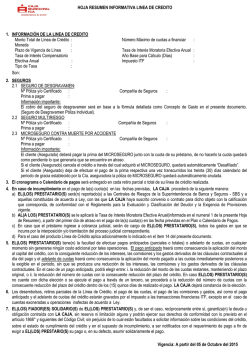 L&iacute;nea de Cr&eacute;dito