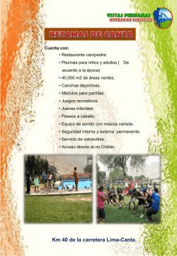 Km 40 de la carretera Lima-Canta.