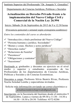 Actualizaci&oacute;n en Derecho Privado frente a la implementaci&oacute;n del