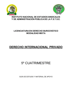 DERECHO INTERNACIONAL PRIVADO 5 CUATRI