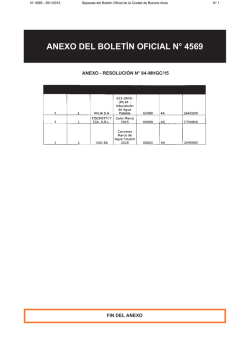 anexo del bolet&iacute;n oficial n&deg; 4569 - Gobierno de la Ciudad Aut&oacute;noma