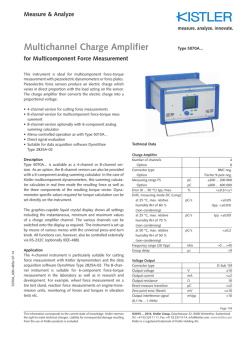 Kistler: Indicaci&oacute;n de presi&oacute;n del cilindro para Banco de pruebas